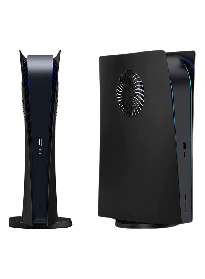 Ps5 Console Cooling Protective Shell Ps5 Host Case Fan Shell Digital Computer Game Console Protective Cover-Product Color:P5-2.0 Digital Version-black - Image 1