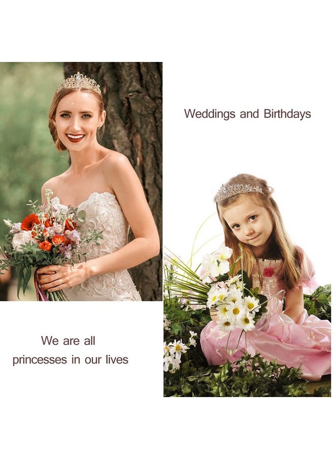 Velscrun Tiara for Women Birthday, Happy Birthday Tiara and Sash Set, Birthday Crowns for Women, Birthday Tiara for Women with Rhinestone, Tiaras and Crowns for Women with Combs, Birthday Girl Sash  - Image 4