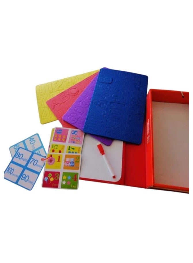 Magnetic Foam Alphabet & Number Box Magnetic English Alphabet Set Complete Educational Kit with Whiteboard for Kids Ages 3+ - Image 5