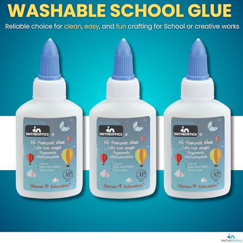 1InTheOffice Washable School Glue PremiumQuality Glue White 125 Oz 12 Box - Image 3