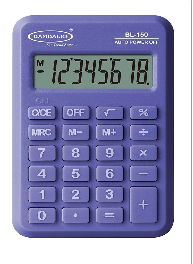Bambalio 8 Digits BL-150 Pocket Size Electronic Calculator 3 Years Warranty. (Purple) - Image 1