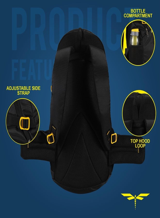 Impulse Rucksack 60L Travel Backpack for Men - Hiking, Trekking, Camping - Cedar 2 Bag with 1 Year Warranty (Black) - Image 4