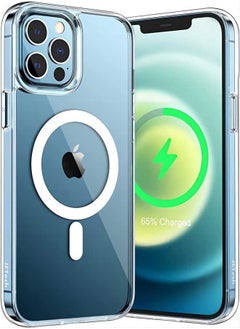 Suitable for iPhone12 Pro Max Magsafe Case 6.7" Slim Magnetic Case Anti-Yellowing Anti-Shock Anti-Drop Hard Back Crystal Phone Case