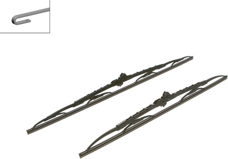 بوش 3397001543 شفرة مساحات توين ستاندرد أصلية بديلة - 24"/22" (مجموعة من 2) - Image 2