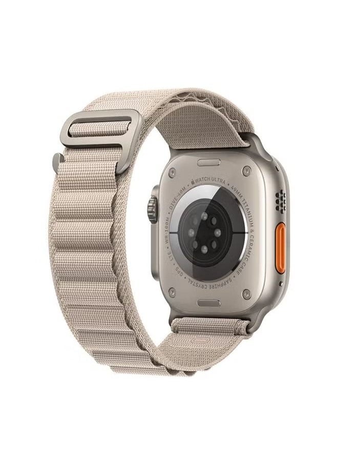 vesus - apple Watch Alpine Loop Band 49mm/45mm/44mm Nylon Woven Sport Strap Compatible with iwatch Series 8/ultra/7/SE/6/5/4/3/2/1 White - Image 1