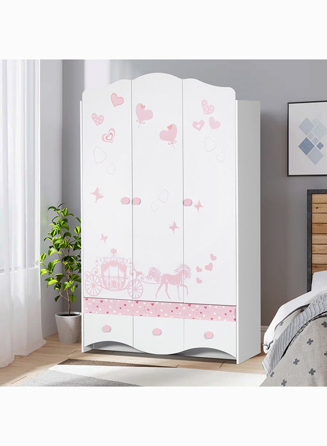 هوم بوكس خزانة ملابس 3 أبواب مع 3 أدراج من إلسا - Image 1