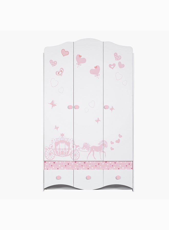 هوم بوكس خزانة ملابس 3 أبواب مع 3 أدراج من إلسا - Image 3