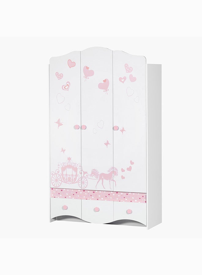 هوم بوكس خزانة ملابس 3 أبواب مع 3 أدراج من إلسا - Image 5