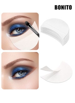 BONITO 100 PCS Eyeshadow Pads, Eyeshadow Stencil for Prevent Makeup Residue, Lint Free Eyeshadow Patches for Eyeliner, Eyelash Extensions Andlip Makeup  - Image 1