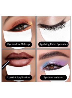 BONITO 100 PCS Eyeshadow Pads, Eyeshadow Stencil for Prevent Makeup Residue, Lint Free Eyeshadow Patches for Eyeliner, Eyelash Extensions Andlip Makeup  - Image 3