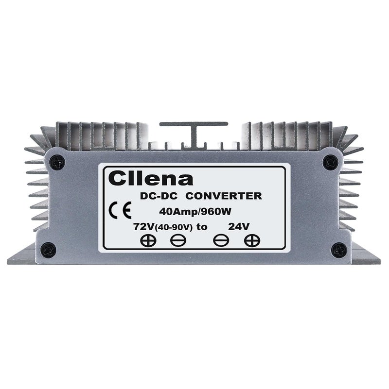 Cllena DC 40V-90V to 24V 40A 960W Converter Voltage Regulator Reducer 48V 60V 72V Step Down to 24V Converter Waterproof Buck Transformer Power Supply for Golf Cart Club Car LED Light - Image 4