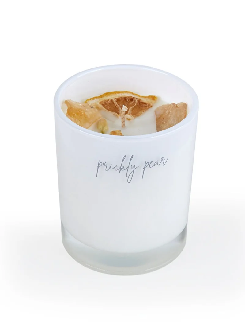 Prickly Pear Success' Crystal Dark Amber & Peony Candle