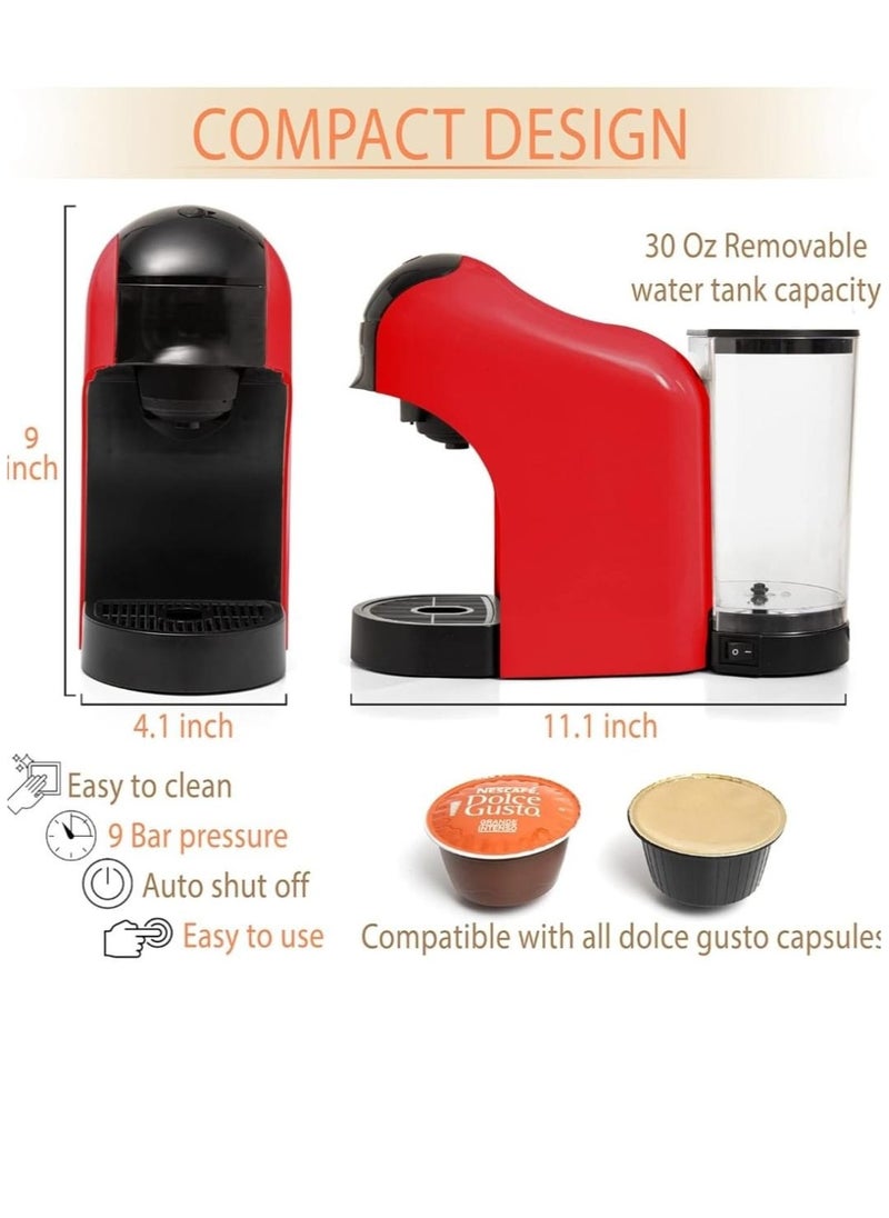 Generic Dolce Gusto Coffee Machine - Hot/Cold Brew Capsule Espresso Maker, Compatible with Nespresso, 3 in 1 Capsule Coffee Machine for Nespresso, Dolce Gusto Coffee  - Image 4
