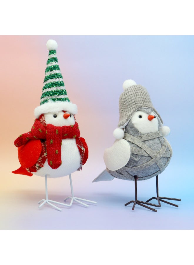High-value Diy Handmade Bird Cute Plush Doll Desktop Window Ornaments Wholesale-Specifications:White Hat And White Body  - Image 5