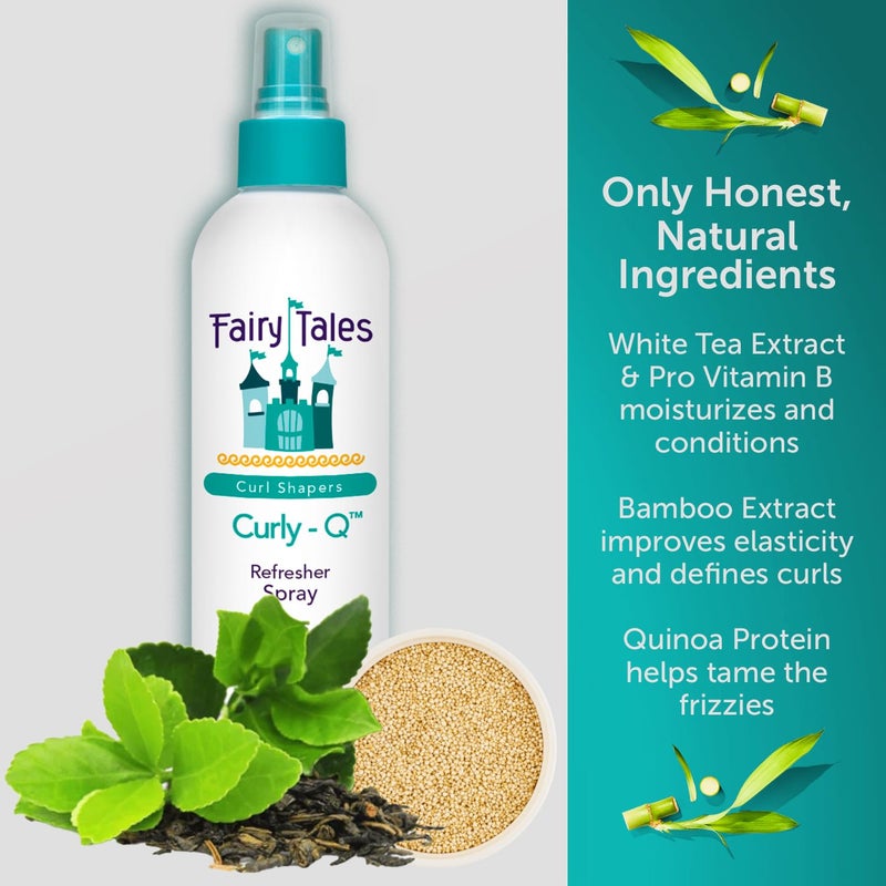 Fairy Tales Curly-Q Curl Refresher for Kids - Lightweight Spray to Define Curls, Add Bounce and Reduce Frizz - 8oz - Image 5