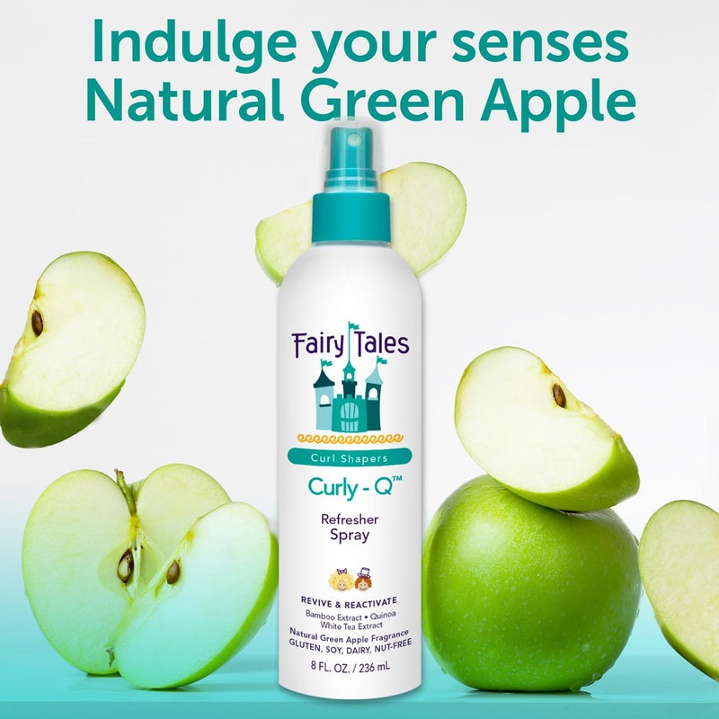 Fairy Tales Curly-Q Curl Refresher for Kids - Lightweight Spray to Define Curls, Add Bounce and Reduce Frizz - 8oz - Image 4