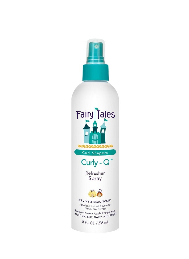 Fairy Tales Fairy Tales Curly-Q Curl Refresher for Kids - Lightweight Spray to Define Curls, Add Bounce and Reduce Frizz - 8oz  - Image 1