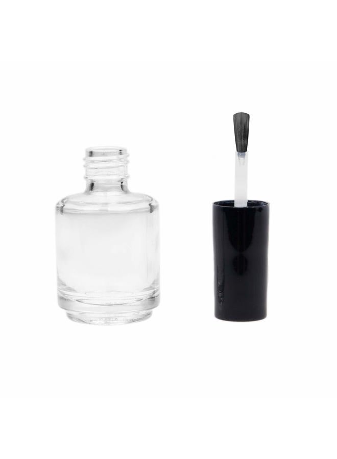 Kare Kind Empty Glass Nail Polish Bottles with Dupont Brushes (Set of 6, Clear) - Image 3