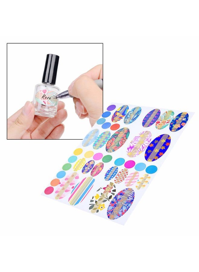 Kare Kind Empty Glass Nail Polish Bottles with Dupont Brushes (Set of 6, Clear) - Image 5
