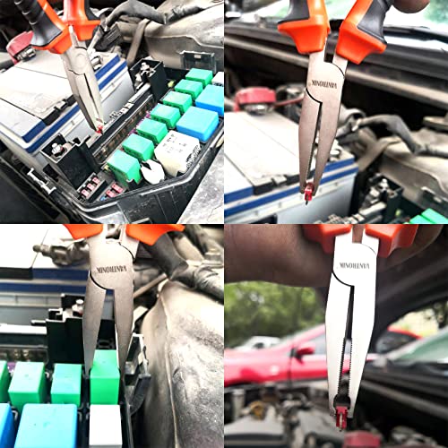 VANTRONIK Fuse Puller Relay Puller Tool Extractor For Flat Blade Square Automotive Jcase Box Shaped Fuse or Relay in a vehicle, car, RV or boat, Insulated Handles, 6.5 inches long - Image 5