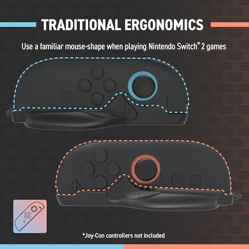 Hyperkin 2 Pack JoyTrack Duo Ergonomic Mouse Grip for Nintendo Switch 2 Joycon 2 Gaming Controller for Switch 2 Joy Con Accessories Offering Precision and Comfort - Image 3