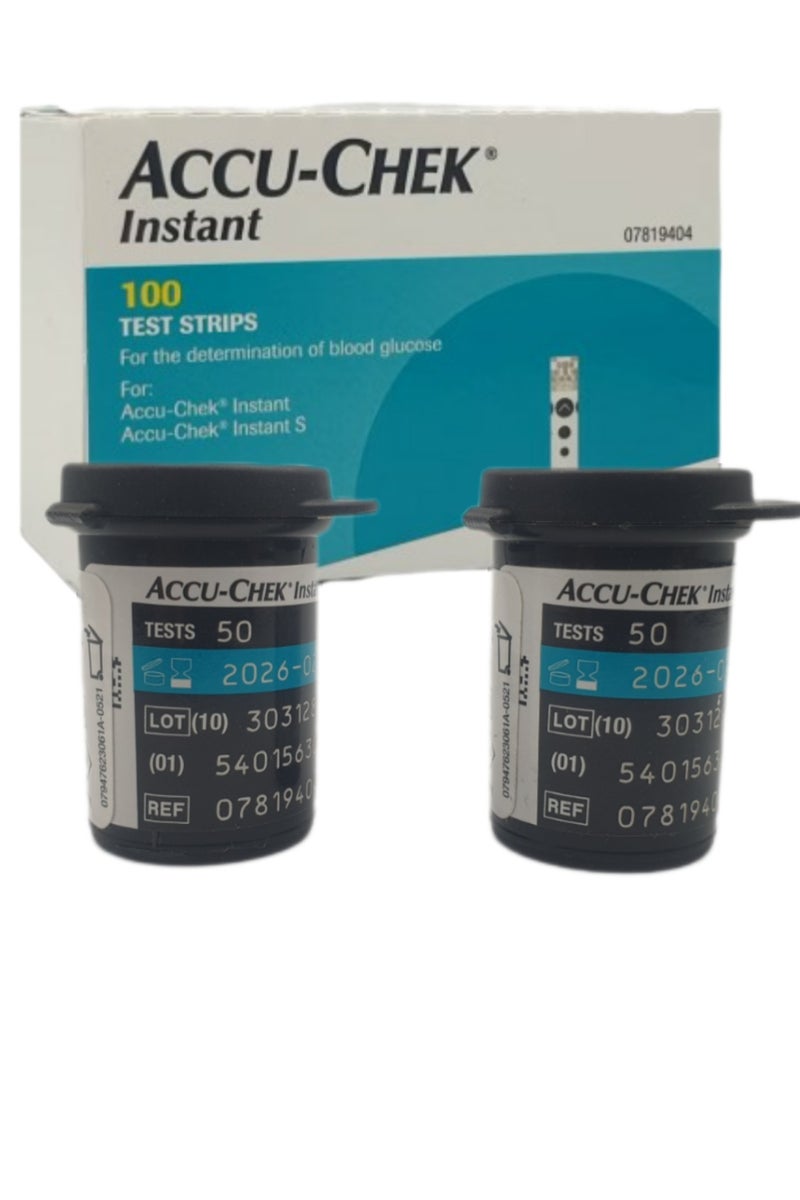 ACCU-CHEK Instant 100-Piece Instant Blood Glucose Test Strips