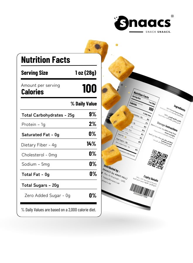SNAACS Freeze-Dried Passion Mango | No Added Sugar | Tropical Sweet-Tangy Crunchy Snack (3 oz | 85 g) - Image 5