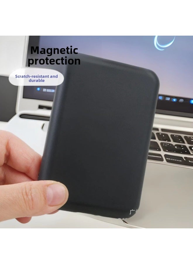 Generic - Suitable For Apple Back Clip Type Magnetic Attrition Magsafe External Battery Protective Case Apple Charging Treasure Frosted Protective Case-Specifications:Pink Protective Case - Image 1