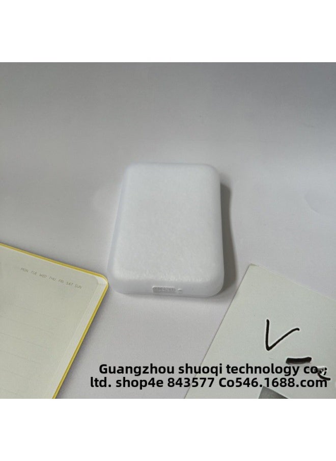 Generic - Suitable For Apple Back Clip Type Magnetic Attrition Magsafe External Battery Protective Case Apple Charging Treasure Frosted Protective Case-Specifications:Pink Protective Case - Image 1