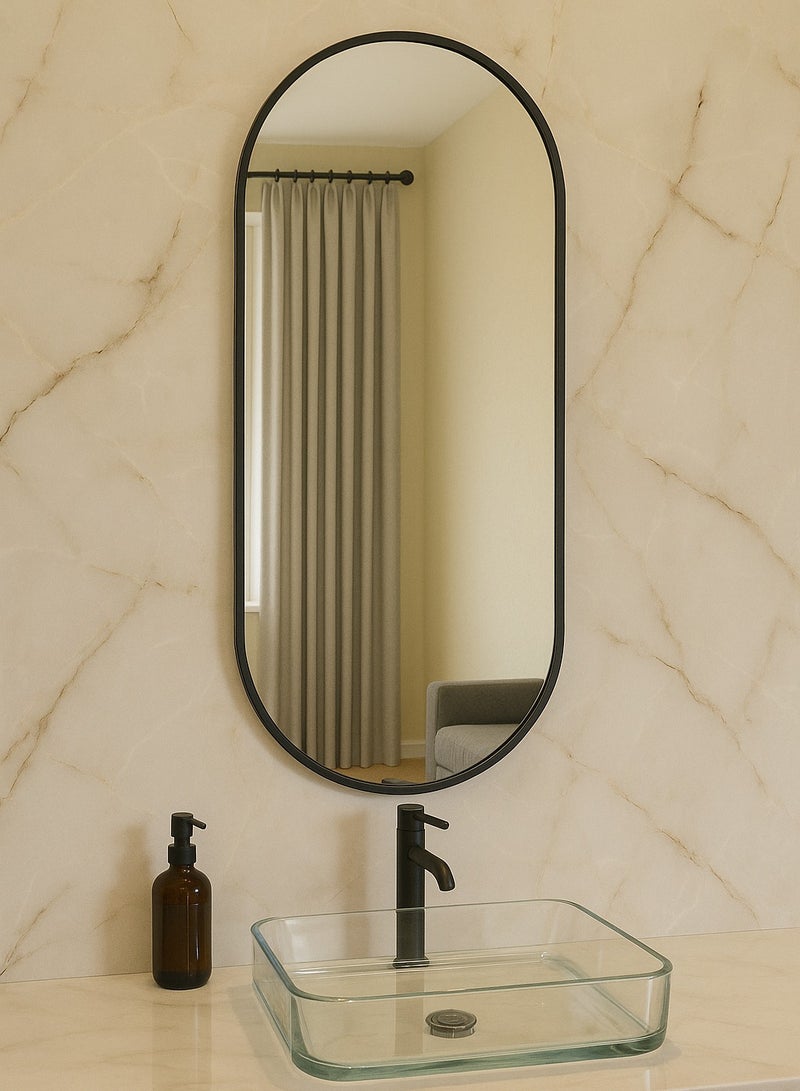 Glass Corner 60*120 Capsule - Black - Image 1