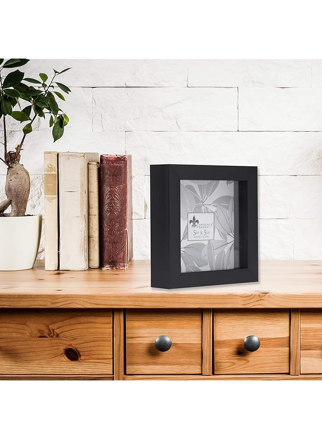 erorex 785055 Shadow Box Frame 5X5 Black - Image 5