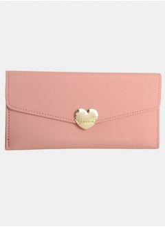 Women's leather wallet with multiple pockets and a pink heart design - pzsku/ZA213B3F7AF58BD3A1CBAZ/45/_/1737461886/a9a2b91a-0a57-4a6d-8bde-c93e456366b5