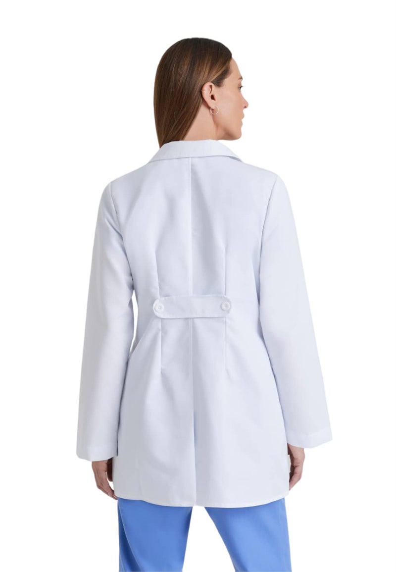 Barco Grey's Anatomy 7446 Missy 2 Pkt White Lab Coat w/ Back Tab Small - Image 2