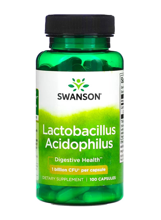 سوانسون لاكتوباسيلوس أسيدوفيلوس ، 1 مليار وحدة تشكيل مستعمرة ، 100 كبسولة