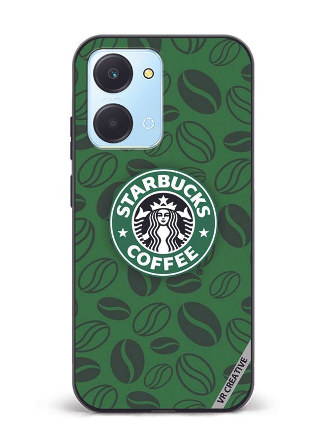 VR CREATIVE Protective Case Cover For Honor Play7T Starbucks 3 Design Multicolour - Image 1