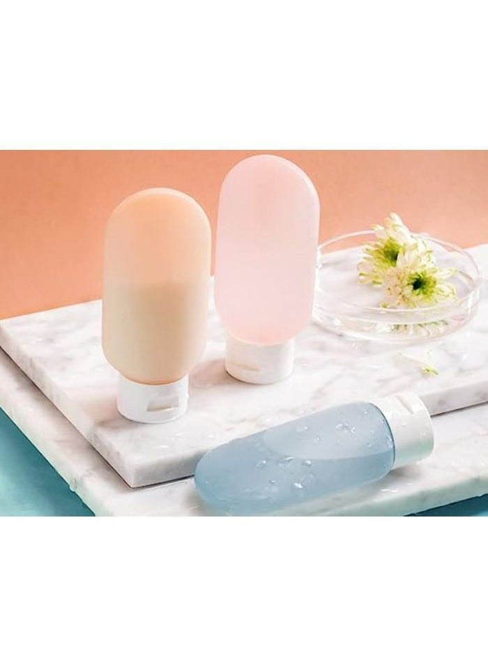 Portable Leakproof Refillable Travel Bottles for Personal Care Shampoo Lotion Soap 60ml 3pcs - Image 1