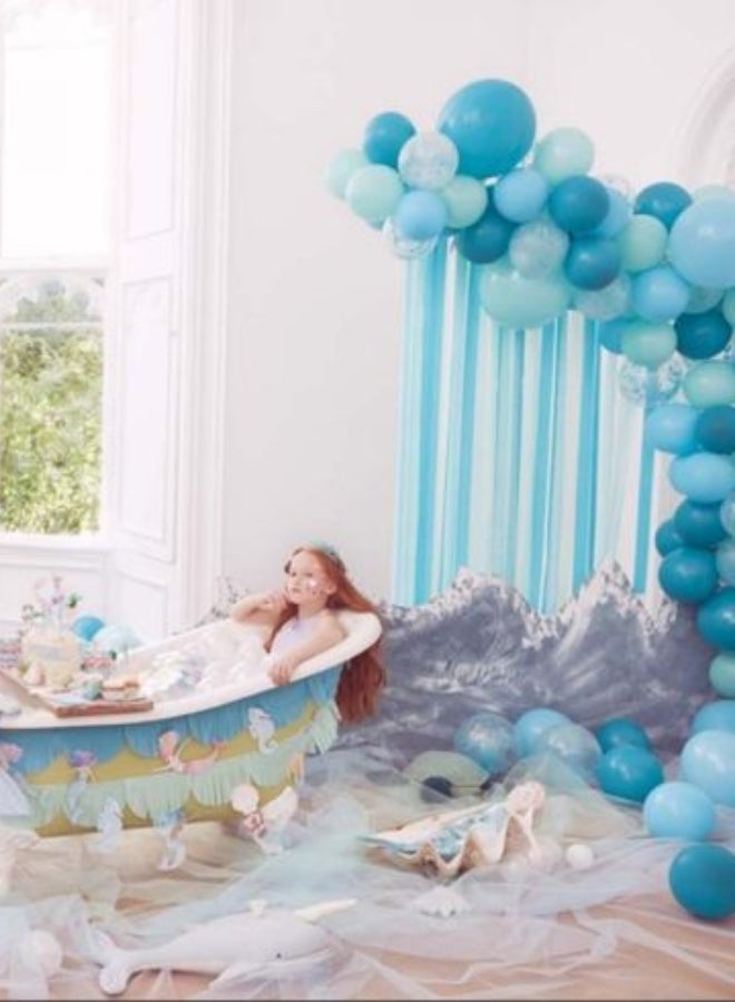 Meri Meri Balloons And Streamer Set-Blues - Image 2