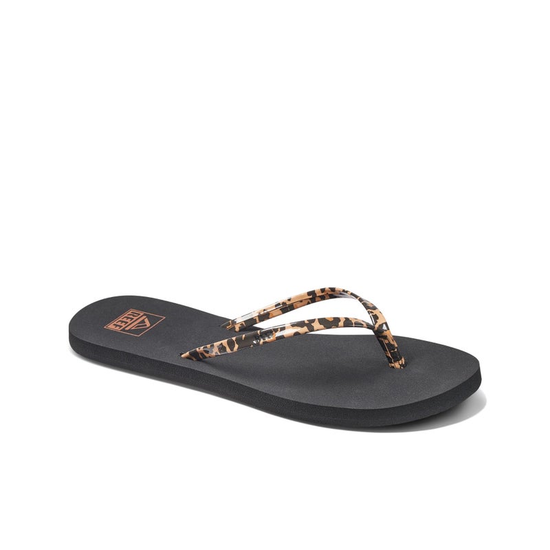 Reef Bliss Nights Womens Flip Flop, Super Lightweight and Soft Footbed, Thin Strap Beach Sandal, Classic Leopard, 9 - Image 4