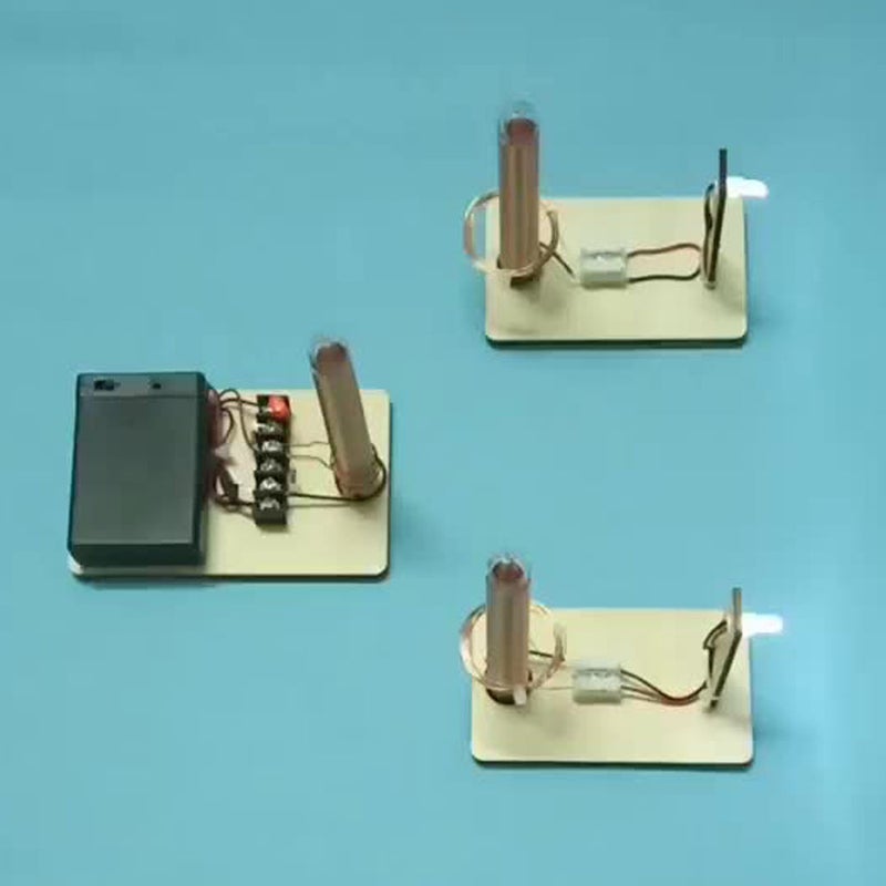 مجموعة نماذج خشبية لأجهزة نقل الطاقة اللاسلكية بعملية شخصية (DIY) ألعاب تعليمية متعة STEM لتجارب فيزيائية للأطفال - Image 2