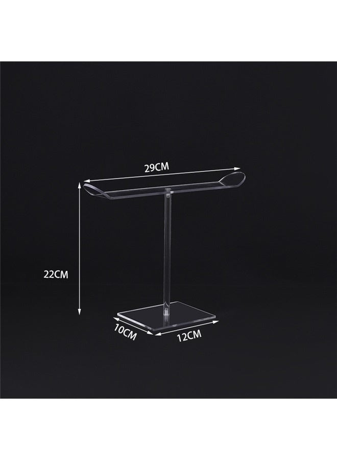 3 Pcs Acrylic Headband Holder,Clear Headband Storage Organizer Stand,Hair Accessories Holder Hairband Rack Hair Hoop Display Stand  - Image 5