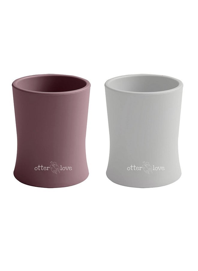 otterlove - Silicone Baby & Toddler Training Cup - Pediatric Ot Approved - 100% Platinum Pure Lfgb Silicone - Unbreakable - Plastic Free - Tiny Cup Perfect For Baby Led Weaning - Image 1