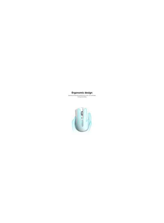Rapoo 8200M Wireless Keyboard With Mouse Set White - Image 2