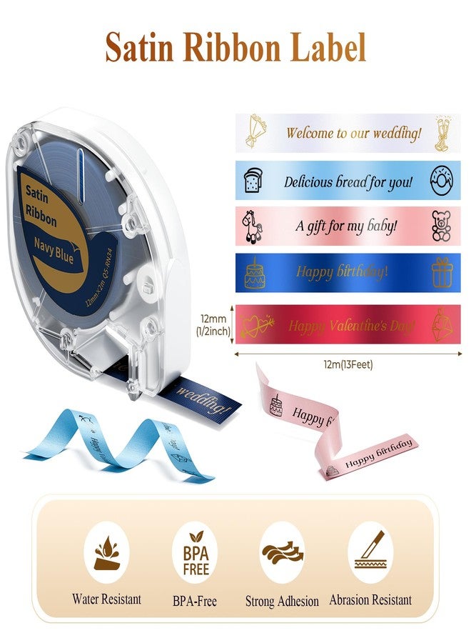 Phomemo P12 Satin Ribbon for Gift Wrapping Bouquets DIY Crafts, Party Decor - Image 2