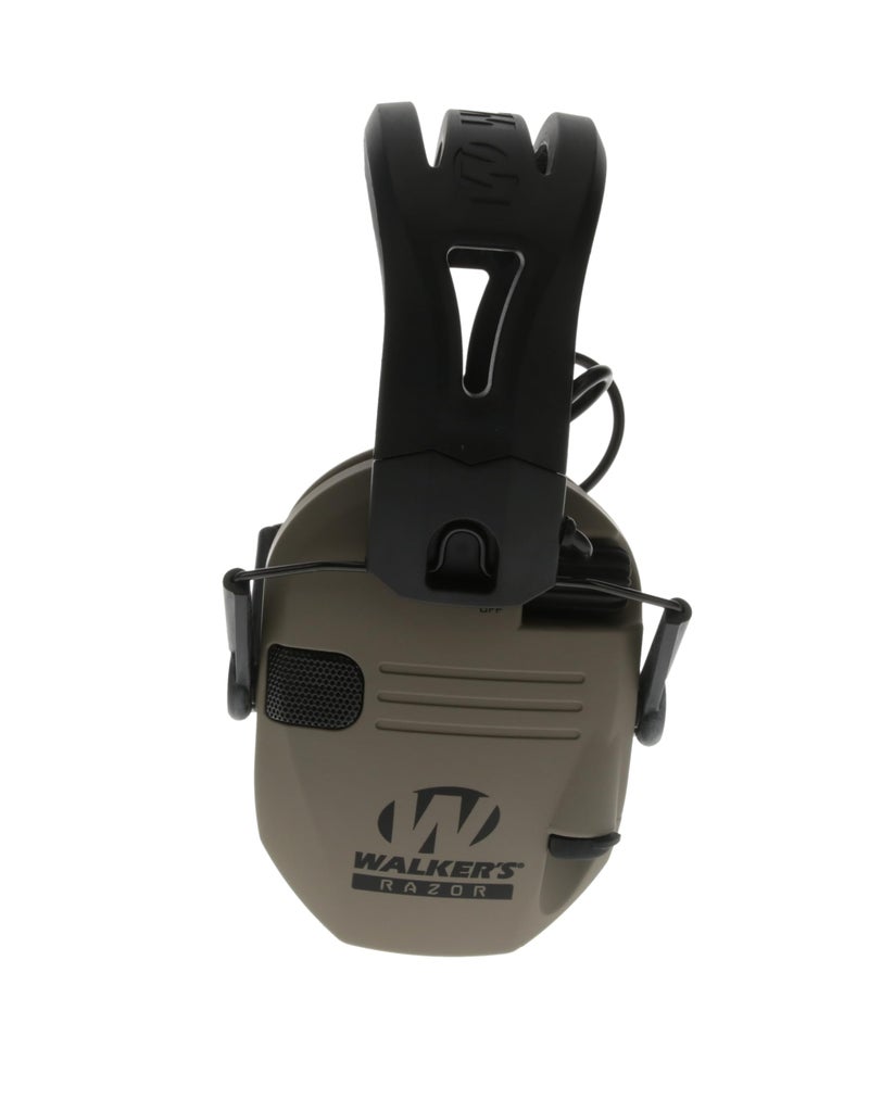 Walker's سماعات الأذن واكرز ريزور تكت-غريب - لون الأرض الداكن المسطح، حزام رأس سيليكون مركب عالي الأداء غير قابل للانزلاق - وضوح صوت طبيعي كامل نطاق ديناميكي 23 NRR - Image 3