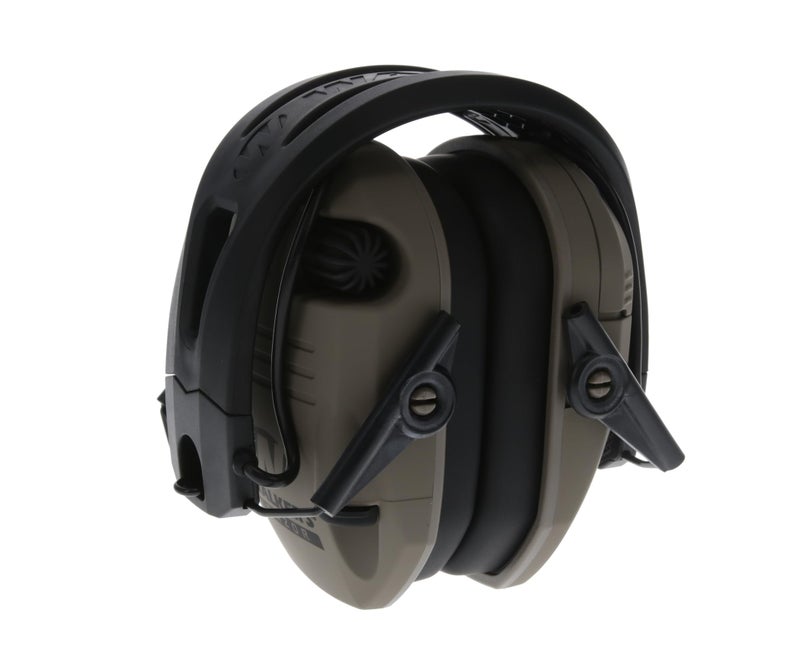 Walker's سماعات الأذن واكرز ريزور تكت-غريب - لون الأرض الداكن المسطح، حزام رأس سيليكون مركب عالي الأداء غير قابل للانزلاق - وضوح صوت طبيعي كامل نطاق ديناميكي 23 NRR - Image 5