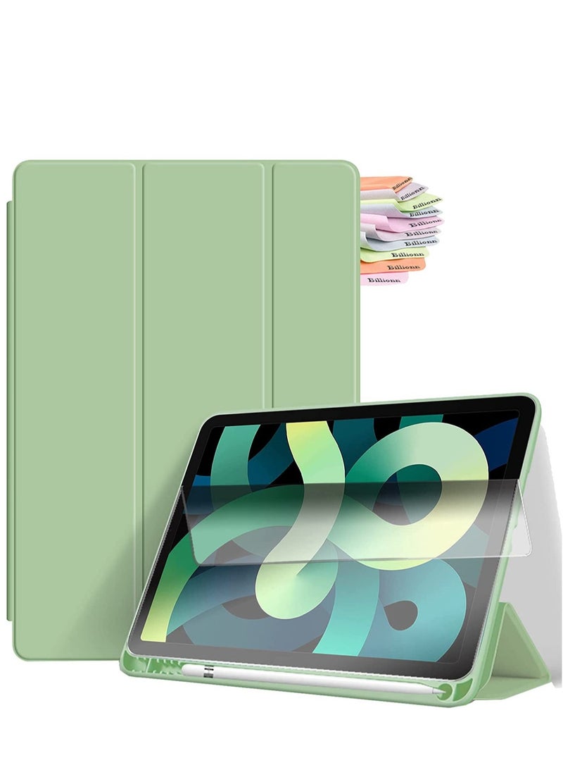 Raxoom Case for New iPad Air 5th Generation (2022)/iPad Air 4th Generation (2020) 10.9 Inch, with Screen Protector and Auto Wake/Sleep Cover, Matcha Green - Image 1