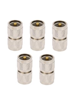 5PCS UHF Male To Male Radio PL259 Electronics RF Coaxial Coax Adapter Two way Head Connector