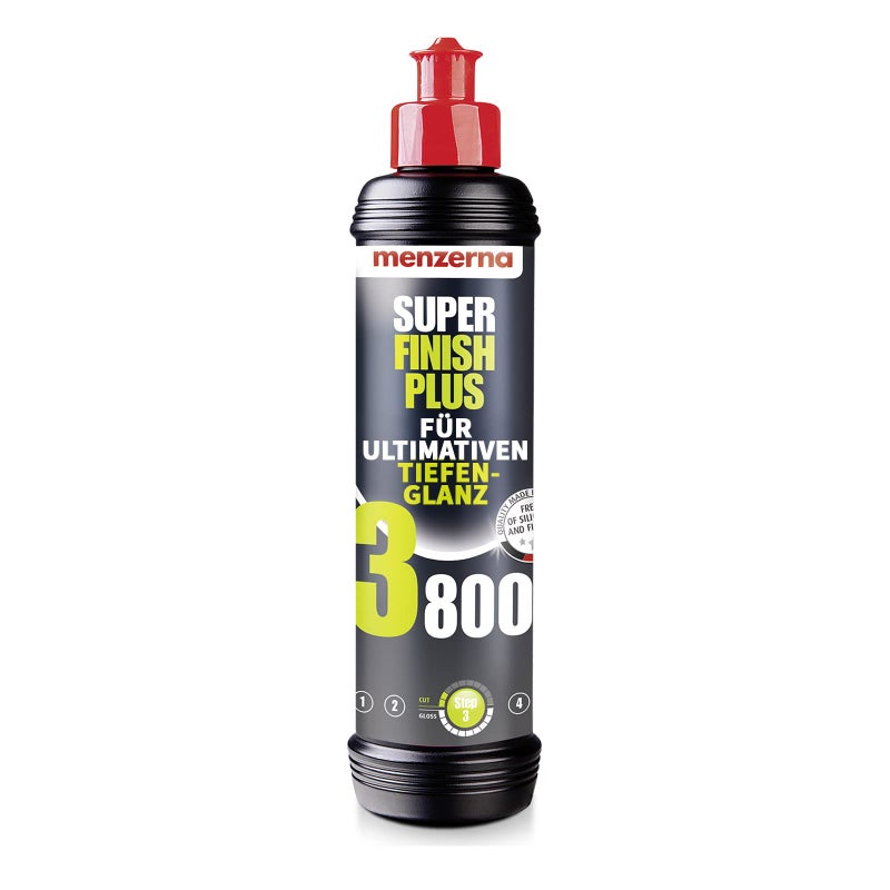 Menzerna Super Finish Plus 3800 car polishing compound, Removes polishing marks, micro-scratches and holograms in a brilliant performance, 250 ml - Image 1