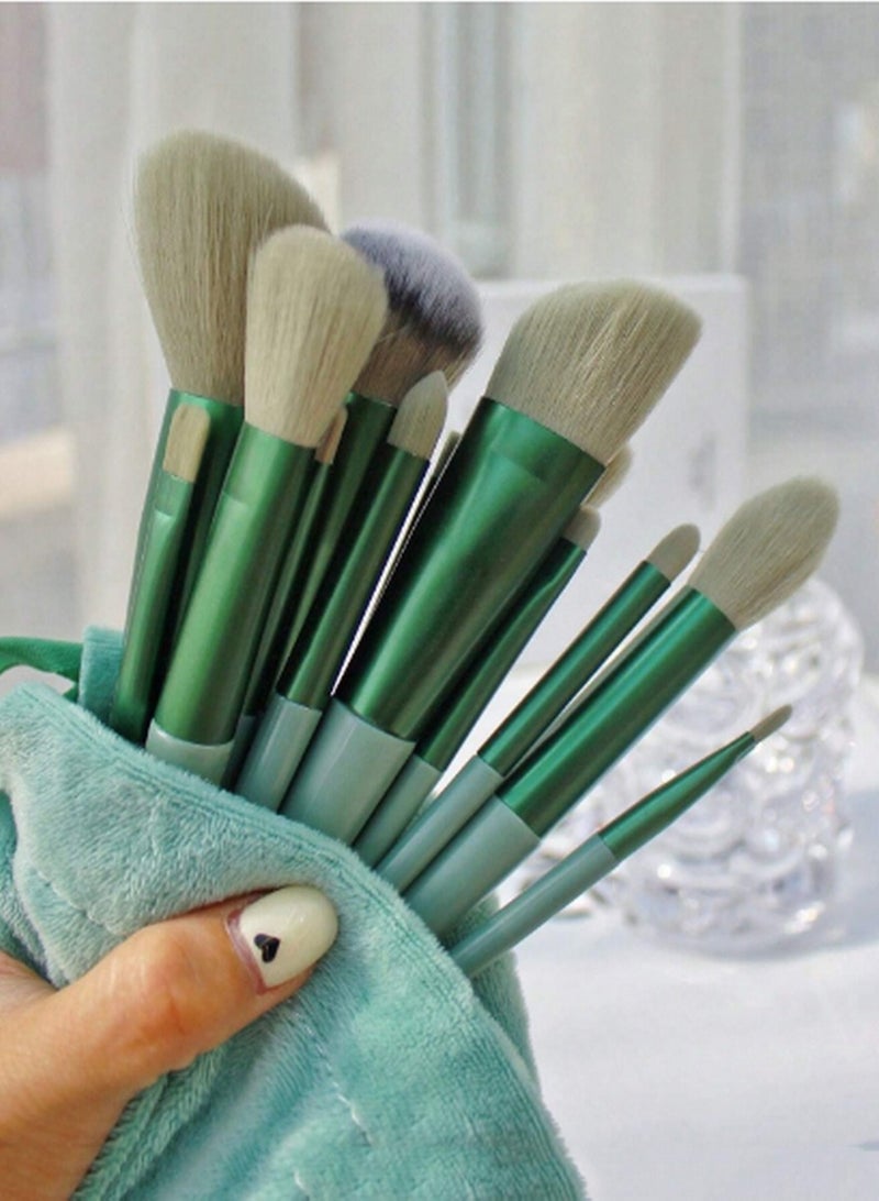 13-Piece Professional Makeup Brush Set with Travel Case – Full Face & Eye Brushes for Seamless Application - Image 1