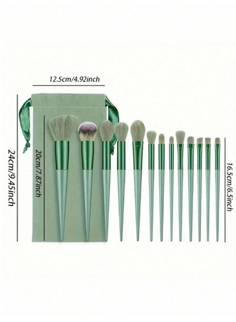 13-Piece Professional Makeup Brush Set with Travel Case – Full Face & Eye Brushes for Seamless Application - Image 4